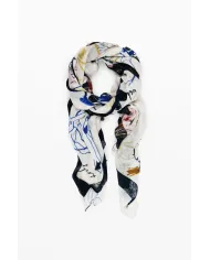 Desigual Foulard donna Avorio/Multicolor