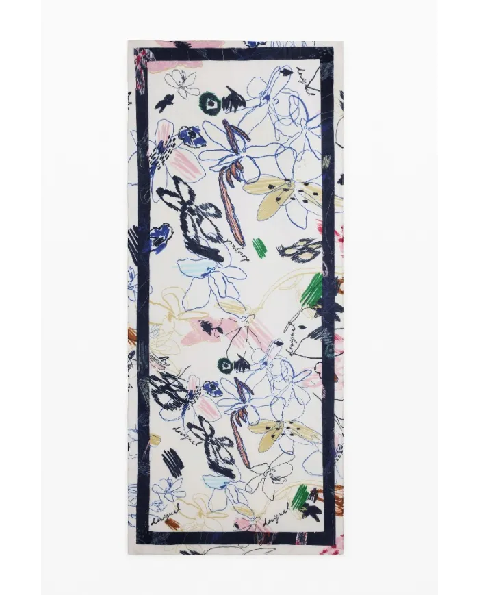 Desigual Foulard donna Avorio/Multicolor