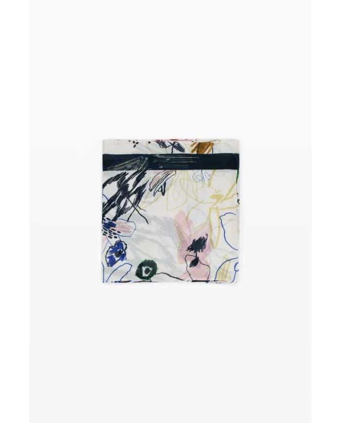 Desigual Foulard donna Avorio/Multicolor