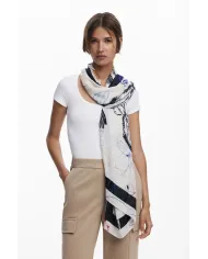 Desigual Foulard donna Avorio/Multicolor