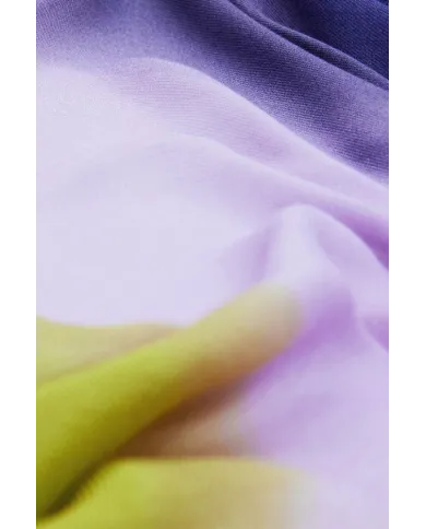 Desigual Foulard donna righe diagonali Multicolor