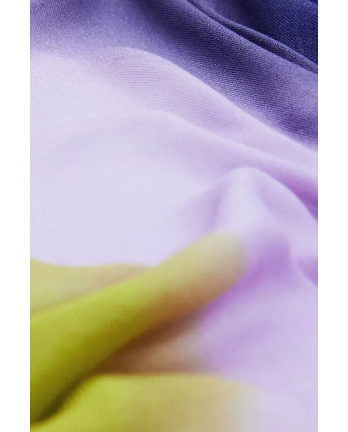 Desigual Foulard donna righe diagonali Multicolor