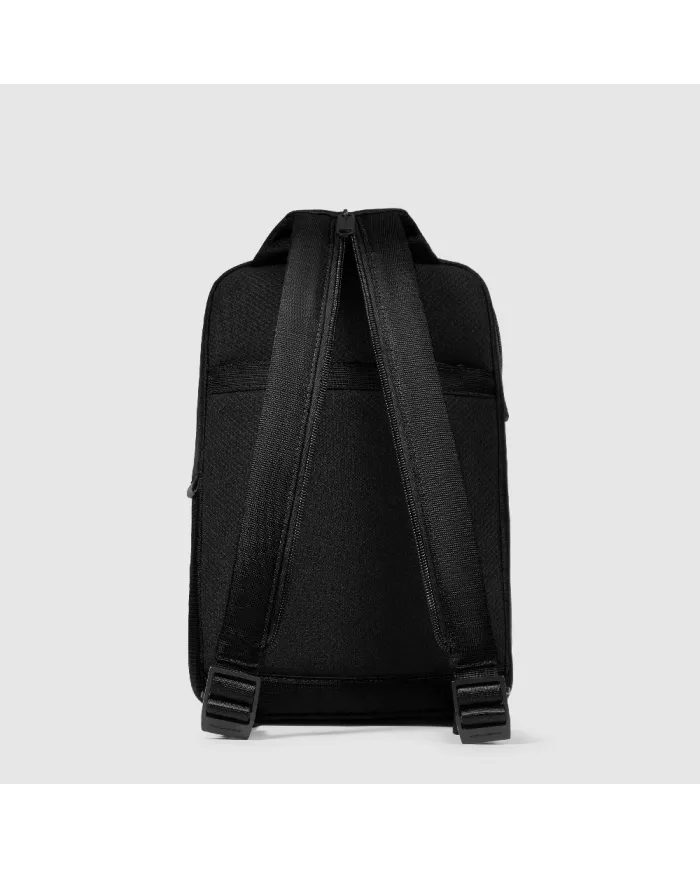 Piquadro Monospalla tessuto Marcel Nero