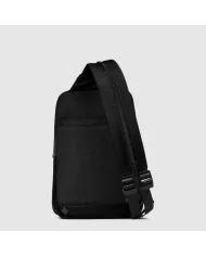 Piquadro Monospalla tessuto Marcel Nero