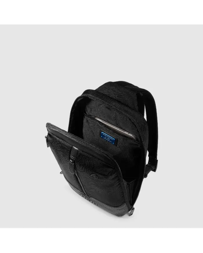 Piquadro Monospalla tessuto Marcel Nero