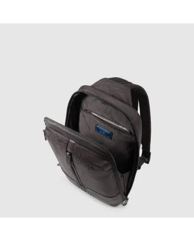 Piquadro Monospalla tessuto Marcel Testa moro