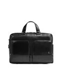 Piquadro Cartella pelle porta pc 15,6" Key Words Nero