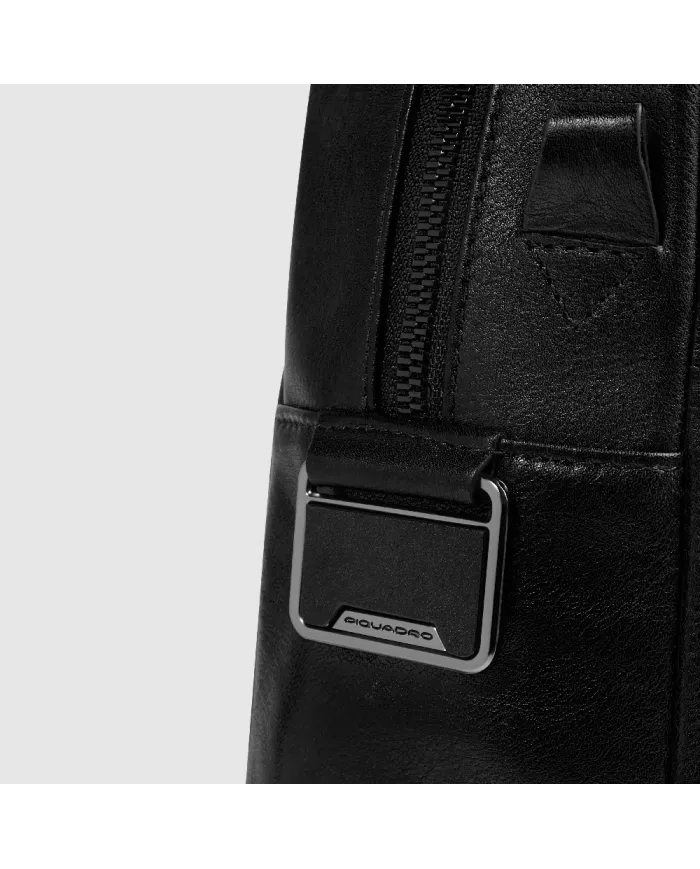 Piquadro Cartella pelle porta pc 15,6" Key Words Nero