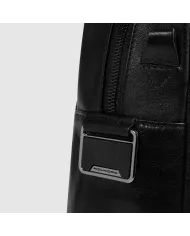Piquadro Cartella pelle porta pc 15,6" Key Words Nero