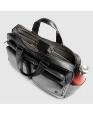 Piquadro Cartella pelle porta pc 15,6" Key Words Nero