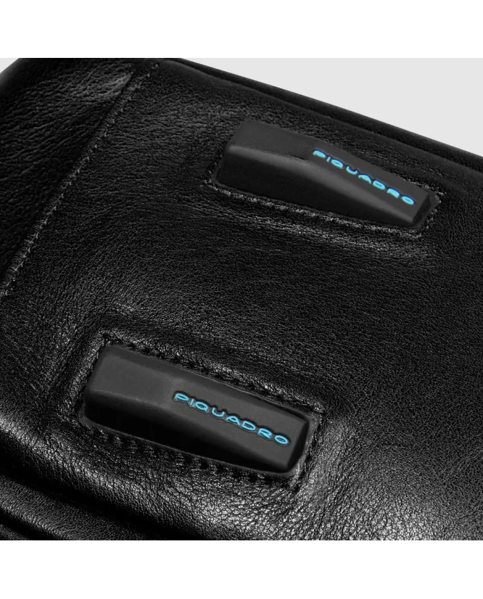 Piquadro Cartella pelle porta pc 15,6" Key Words Nero