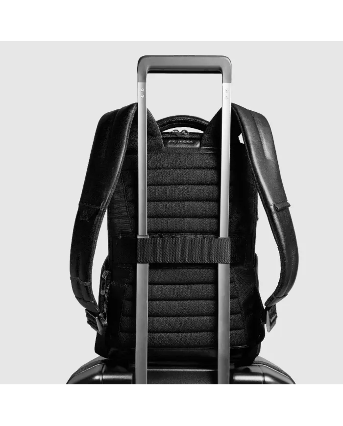Piquadro Zaino in pelle porta pc 13,3 Key Words Nero