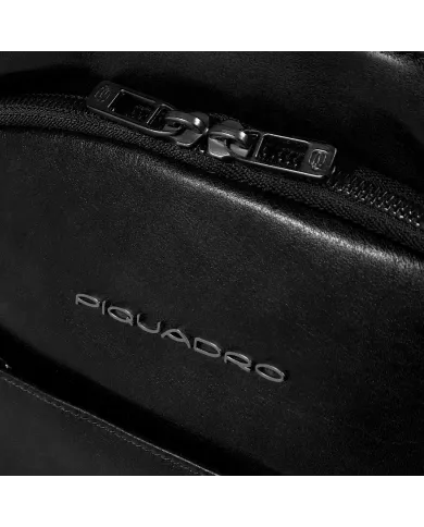 Piquadro Zaino in pelle porta pc 13,3 Key Words Nero