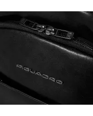 Piquadro Zaino in pelle porta pc 13,3 Key Words Nero
