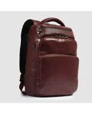 Piquadro Zaino in pelle porta pc 13,3 Key Words Marrone