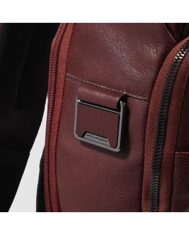 Piquadro Zaino in pelle porta pc 13,3 Key Words Marrone