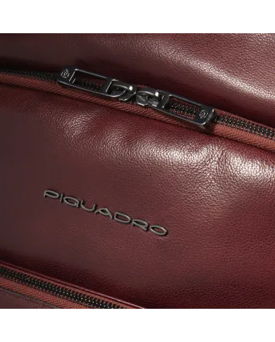 Piquadro Zaino in pelle porta pc 13,3 Key Words Marrone