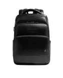 Piquadro Zaino in pelle porta pc 14 Key Words Nero