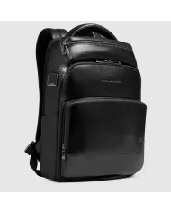 Piquadro Zaino in pelle porta pc 14 Key Words Nero