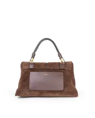 Loristella Borsa a mano pelle scamosciata Kendall Testa moro