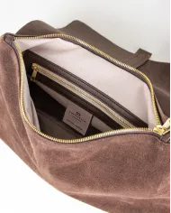 Loristella Borsa a mano pelle scamosciata Kendall Testa moro