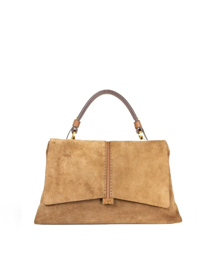 Loristella Borsa a mano pelle scamosciata Kendall Cuoio