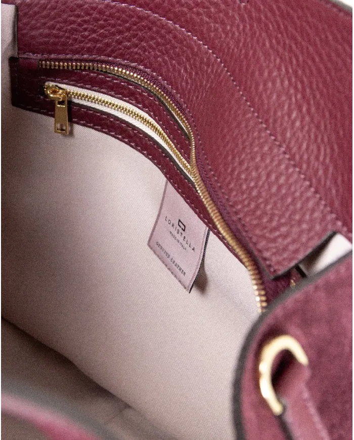 Loristella Borsa a mano grande Irma Bordeaux