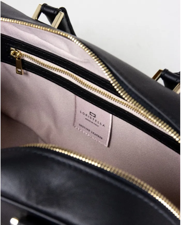 Loristella Borsa a mano in pelle Flavia Nero