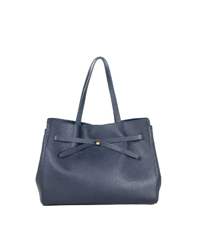 Loristella Borsa grande in pelle Greta Blu