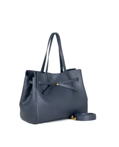 Loristella Borsa grande in pelle Greta Blu