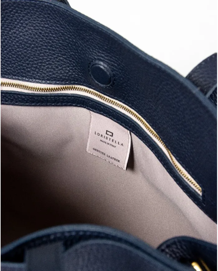 Loristella Borsa grande in pelle Greta Blu