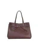 Loristella Borsa grande in pelle Greta Testa moro