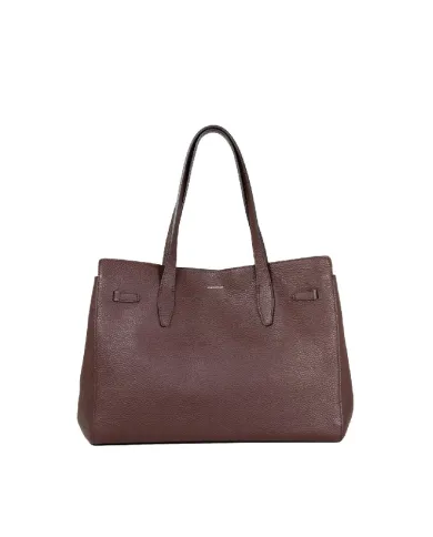 Loristella Borsa grande in pelle Greta Testa moro