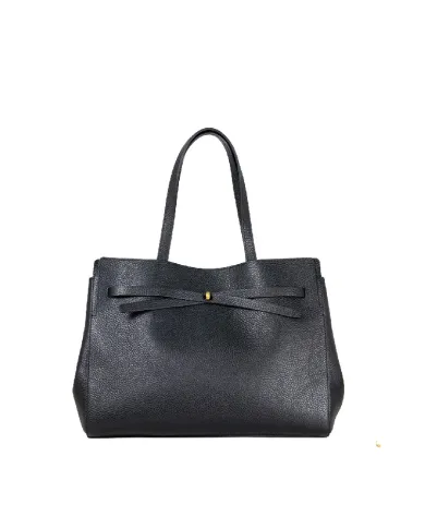 Loristella Borsa grande in pelle Greta Nero