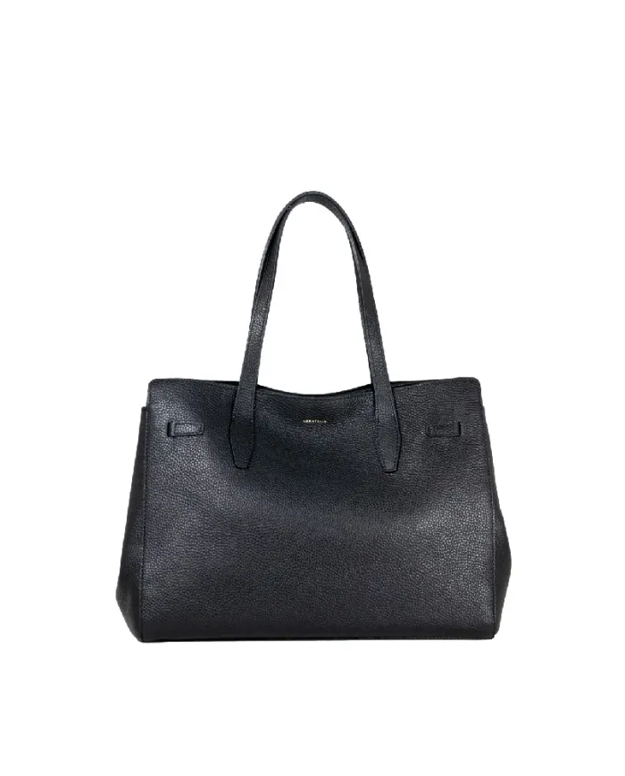 Loristella Borsa grande in pelle Greta Nero