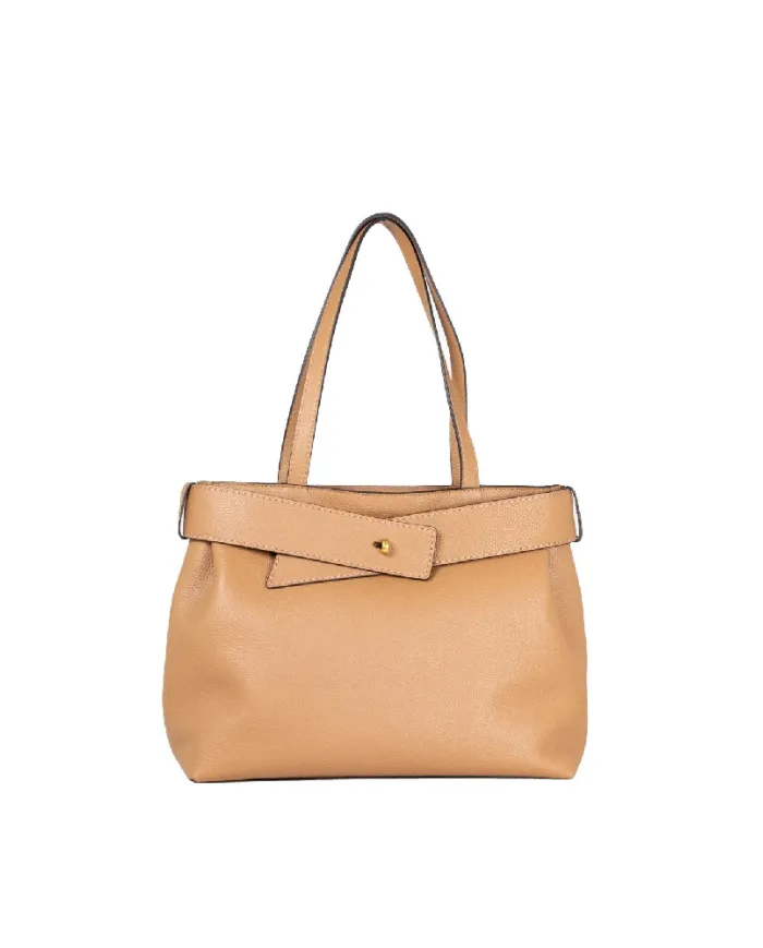 Loristella Borsa grande in pelle Giada Cuoio