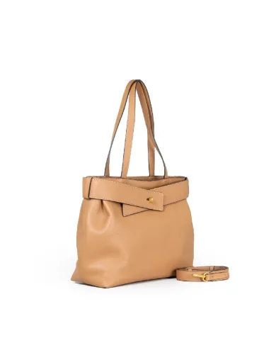 Loristella Borsa grande in pelle Giada Cuoio