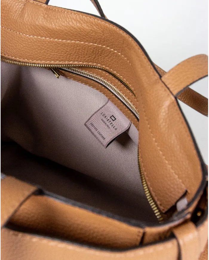 Loristella Borsa grande in pelle Giada Nero