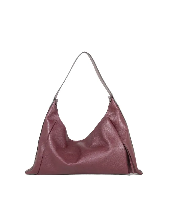 Loristella Borsa grande in pelle Mia Bordeaux