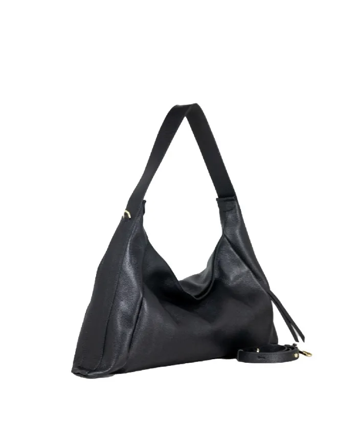 Loristella Borsa grande in pelle Mia Nero