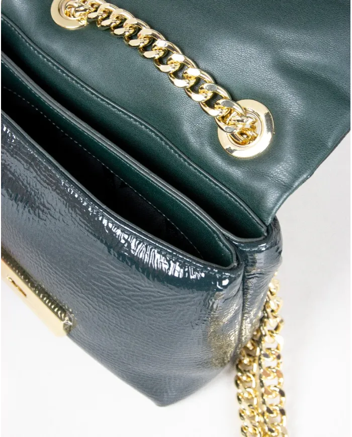 Armani Exchange Borsa piccola vernice Verde