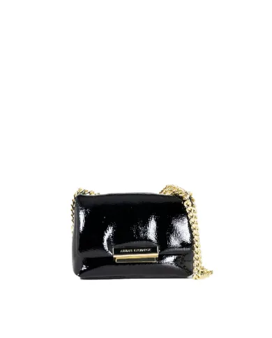 Armani Exchange Borsa piccola vernice Nero