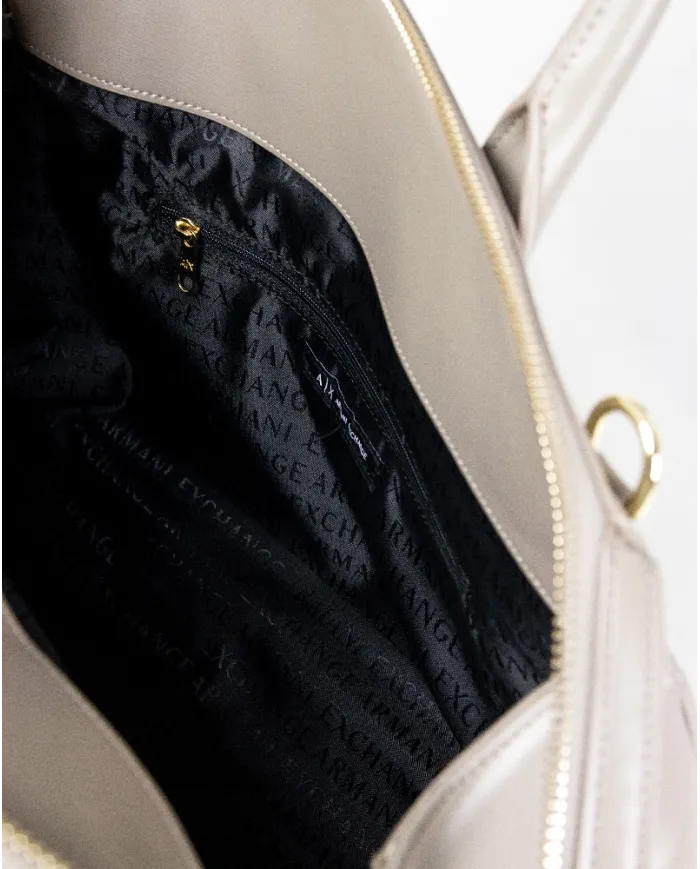 Armani Exchange Borsa a mano grande Grigio