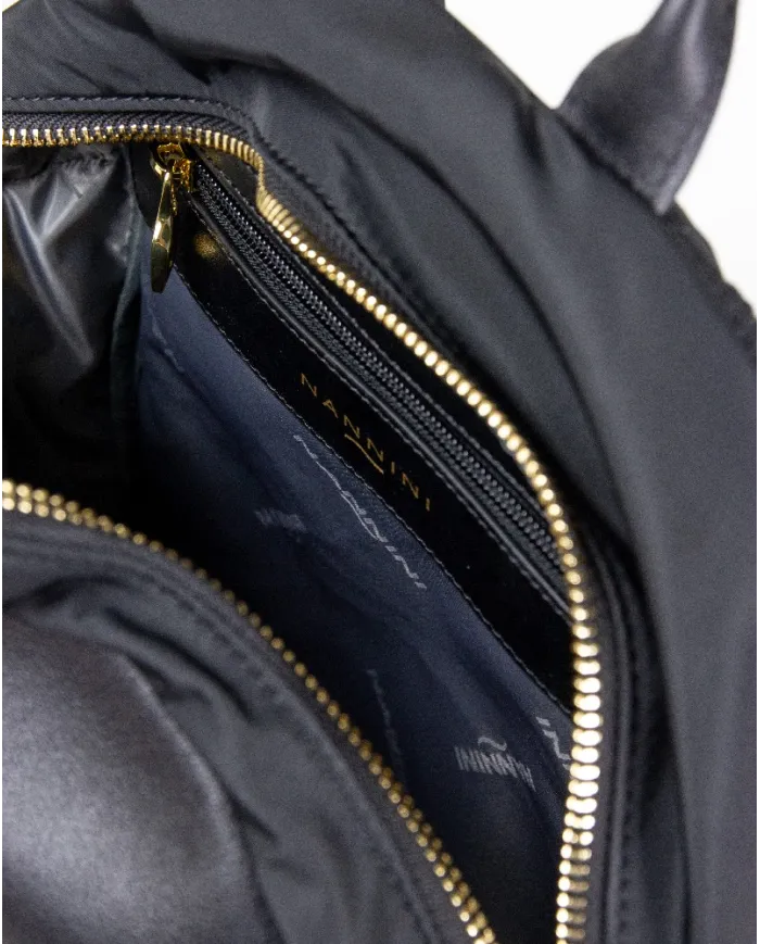 Nannini Zaino in tessuto Liberty Nero