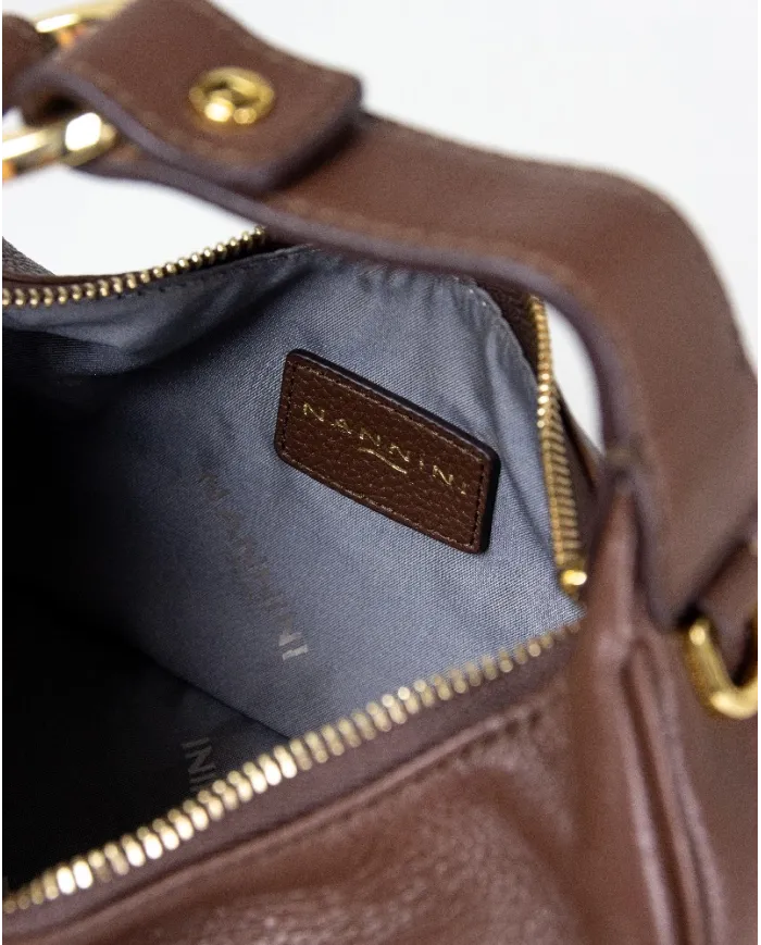 Nannini Borsa piccola in pelle Siria Bordeaux