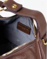 Nannini Borsa piccola in pelle Siria Bordeaux