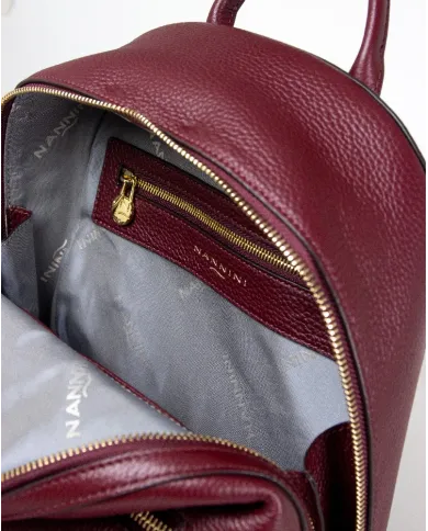 Nannini Zaino in pelle Helga-M Bordeaux
