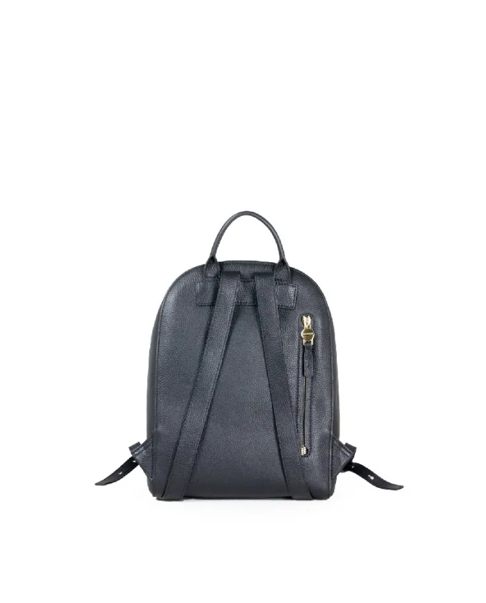 Nannini Zaino in pelle Helga-M Nero