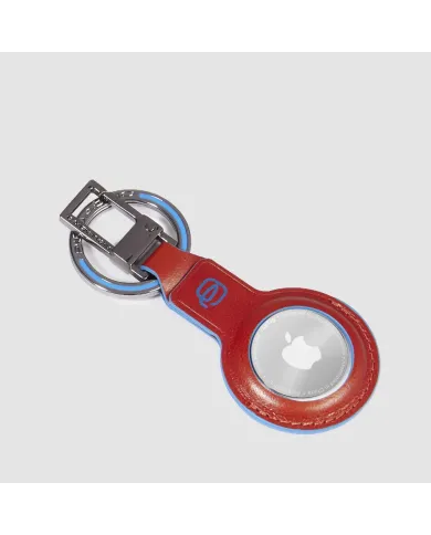 Piquadro portachiavi per airTag Blue Square Cuoio