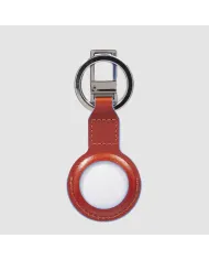 Piquadro portachiavi per airTag Blue Square Cuoio